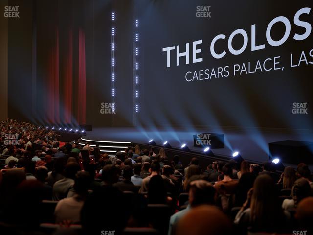 The Colosseum At Caesars Palace - Section 102 Seat View The Colosseum At Caesars Palace - Section 102 Seat View