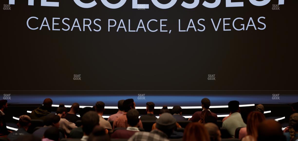 The Colosseum At Caesars Palace - Section 104 Seat View