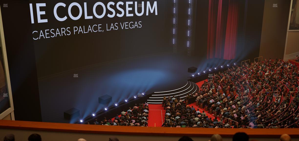 The Colosseum At Caesars Palace - Section 307 Seat View