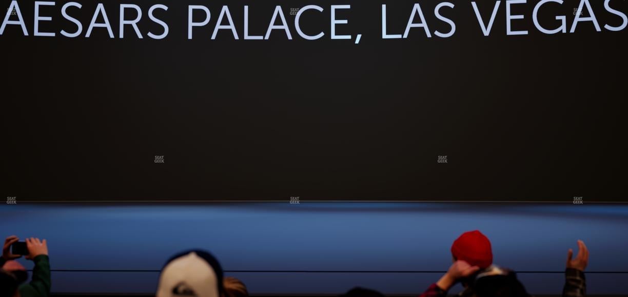 The Colosseum At Caesars Palace - Section Ga Pit Seat View