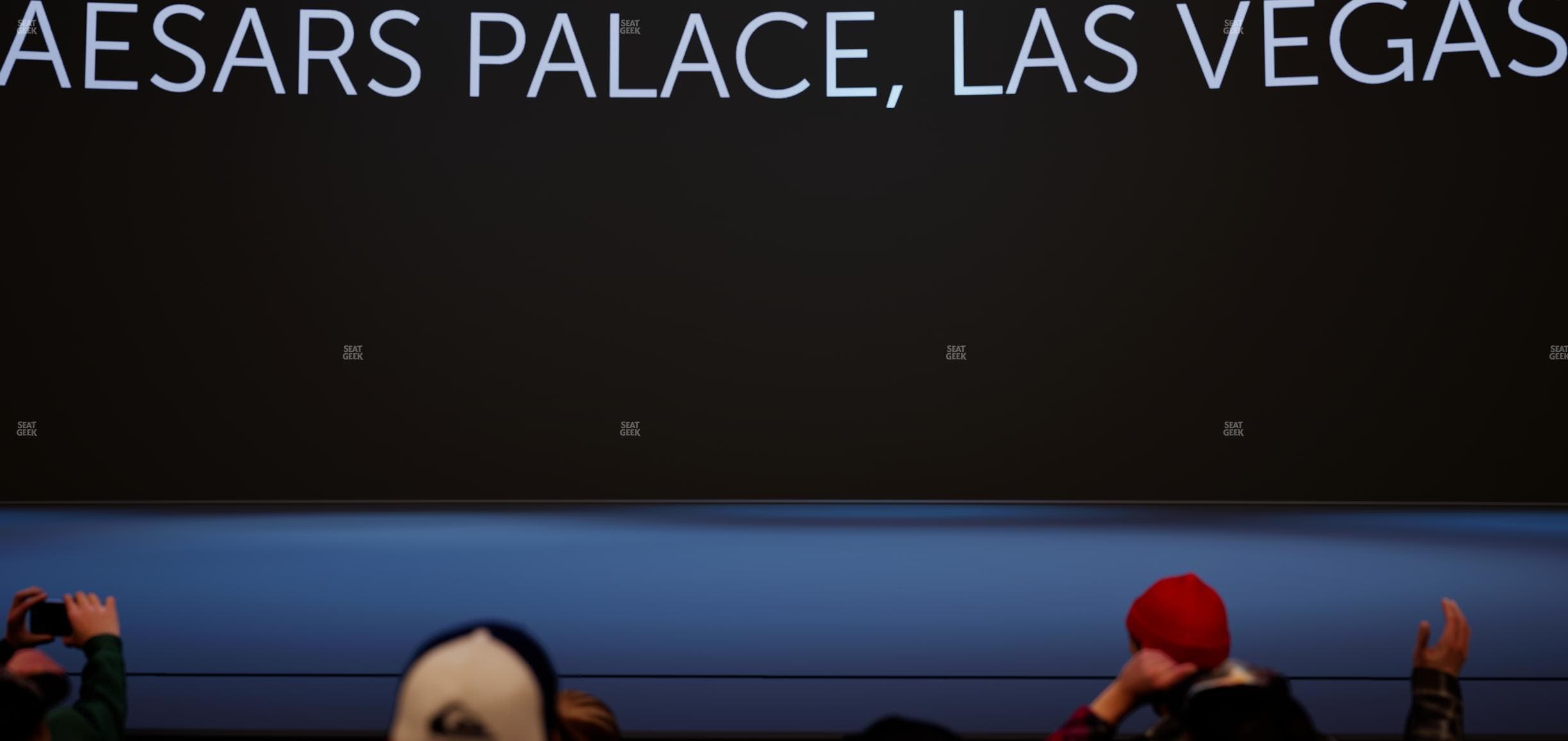 The Colosseum At Caesars Palace - Section Ga Pit Seat View