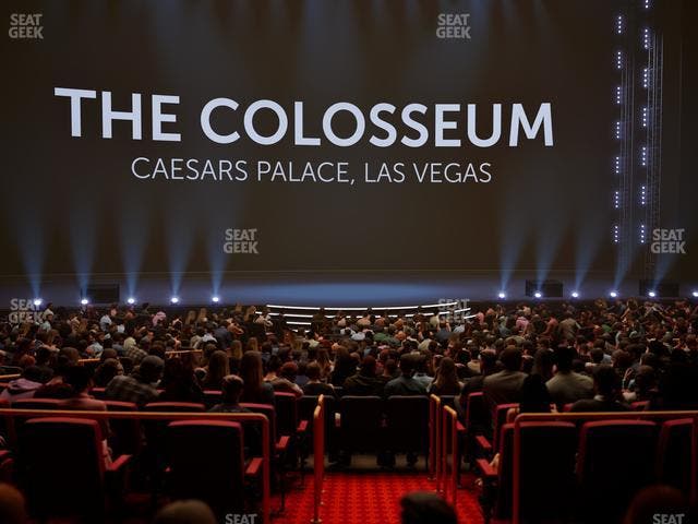 The Colosseum At Caesars Palace - Section Loge 204 Seat View