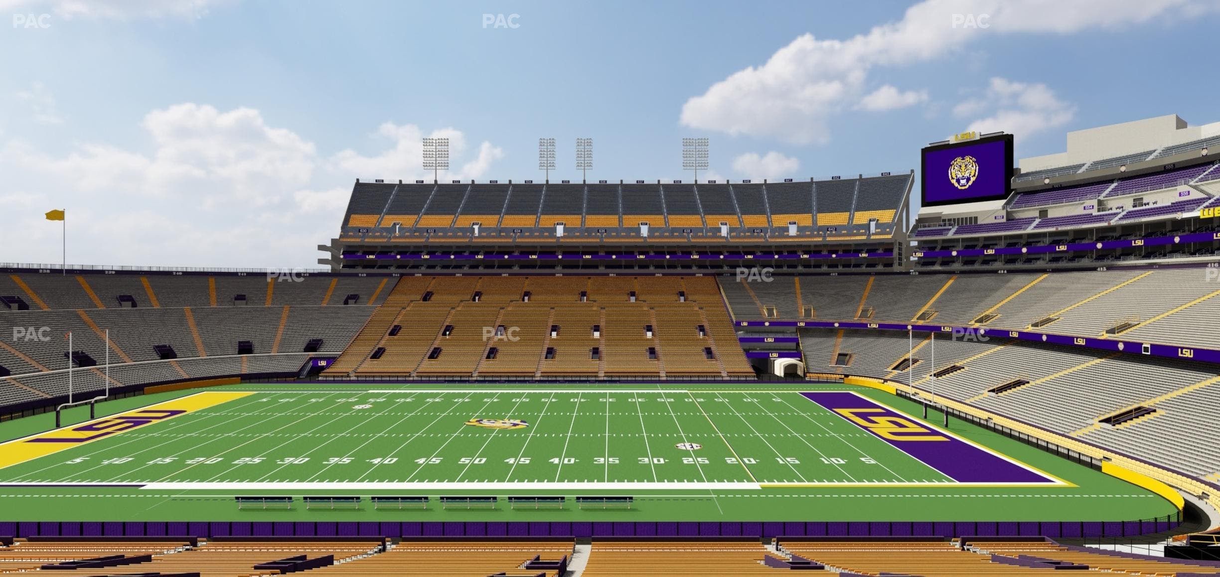 Tiger Stadium - Section 102 Seat View
