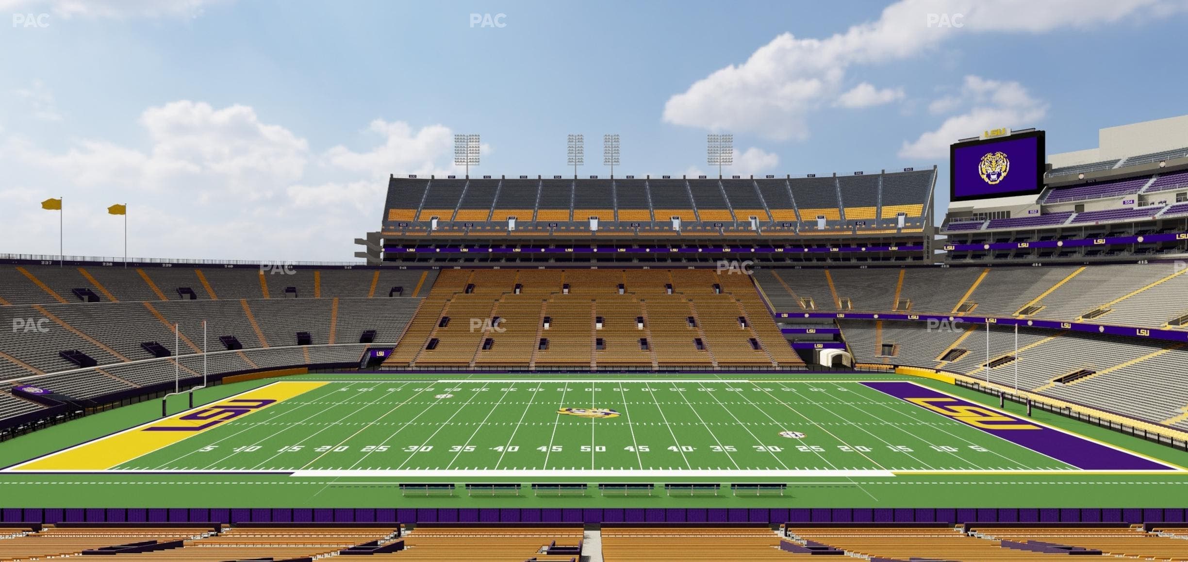 Tiger Stadium - Section 103 Seat View