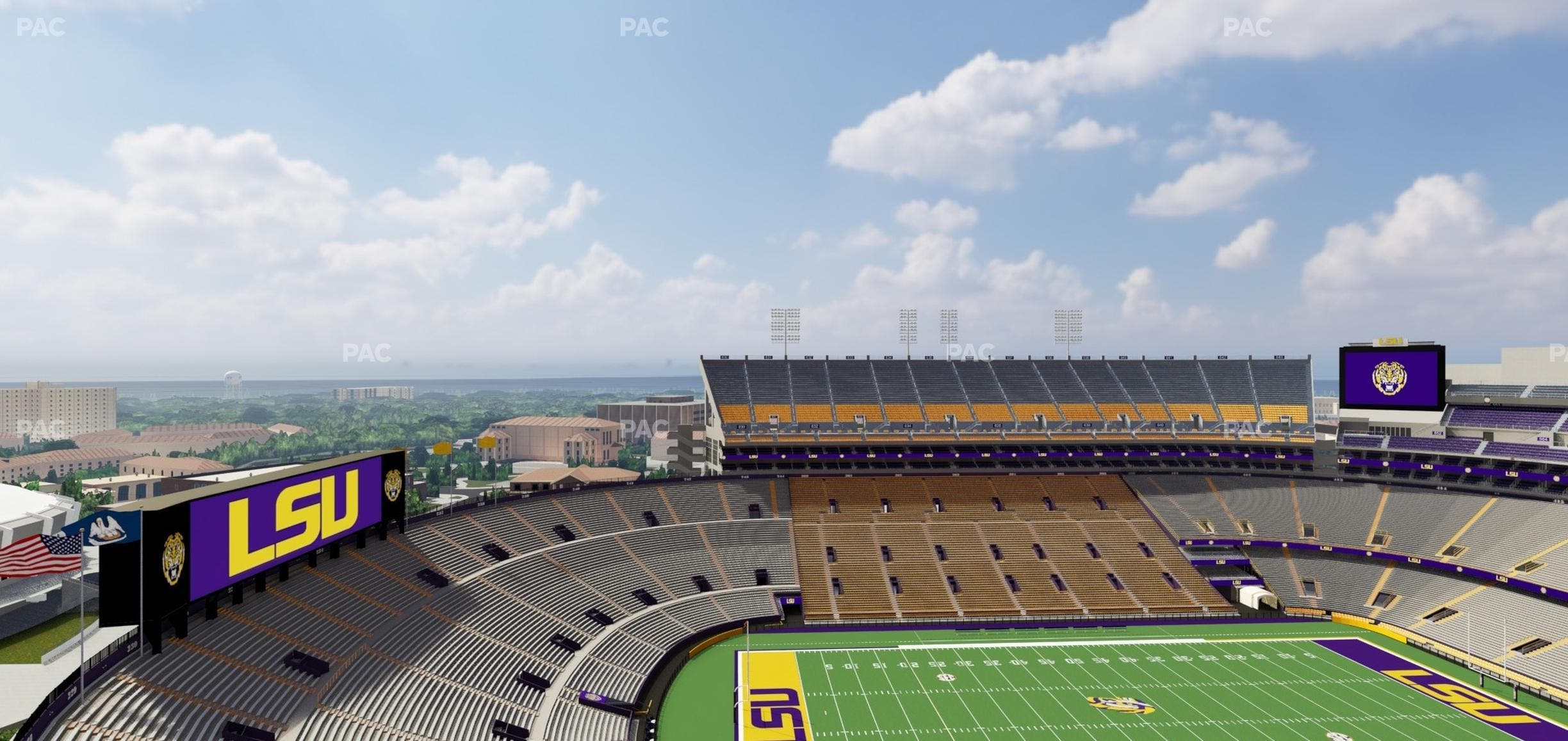 Tiger Stadium - Section 619 Seat View