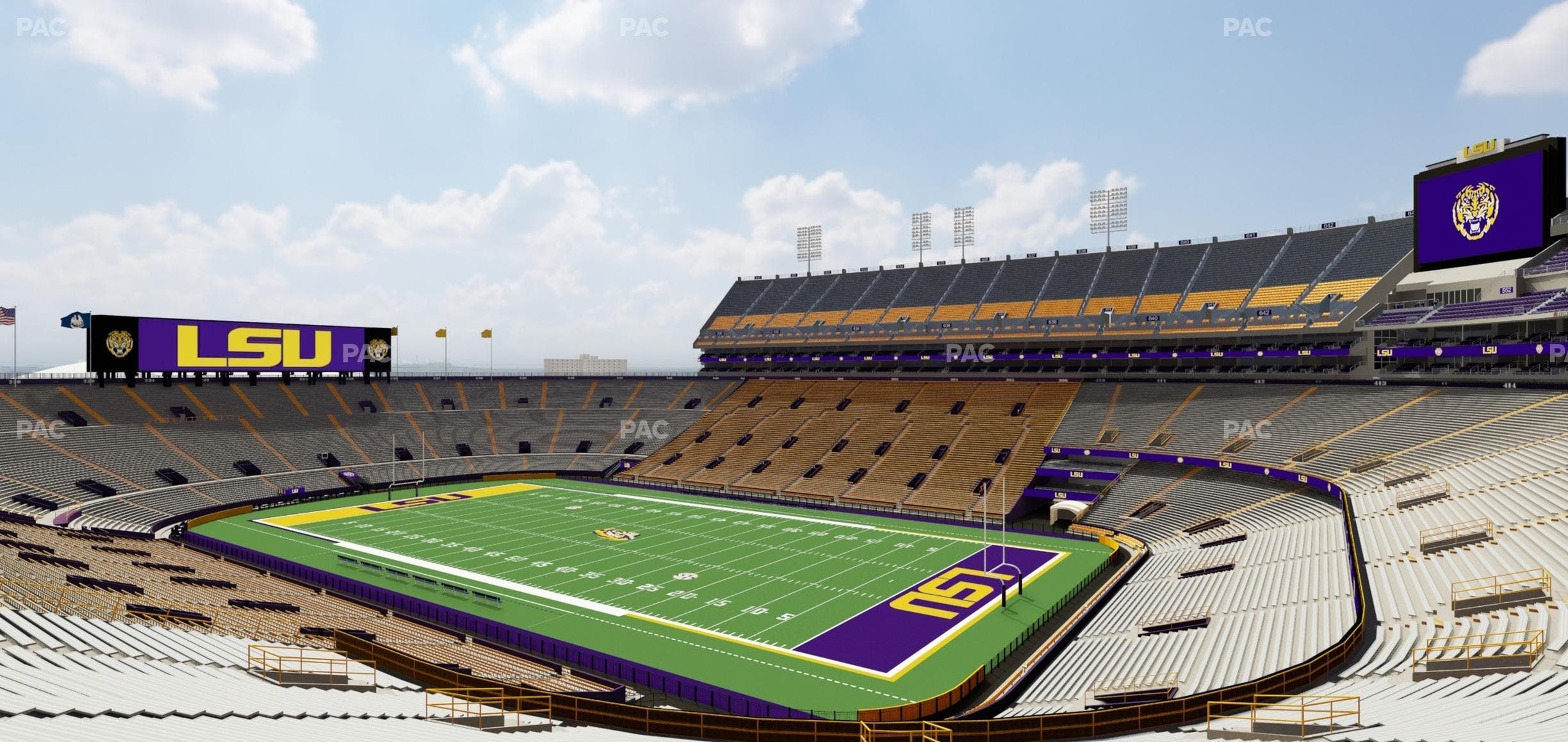Tiger Stadium - Section Club 101 Seat View