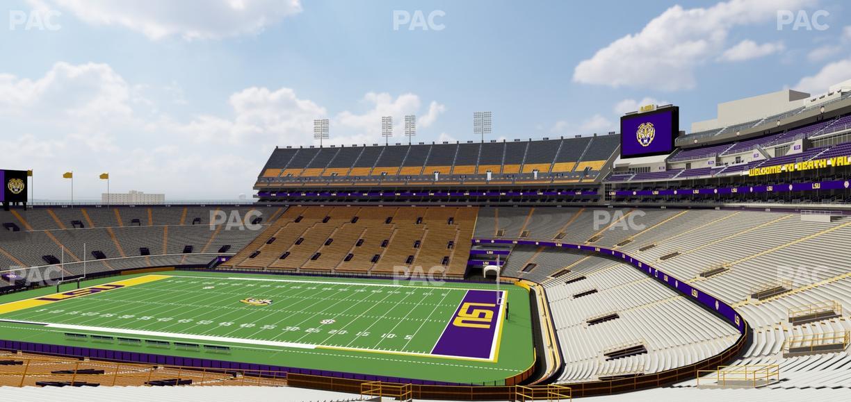 Tiger Stadium - Section Club 103 Seat View