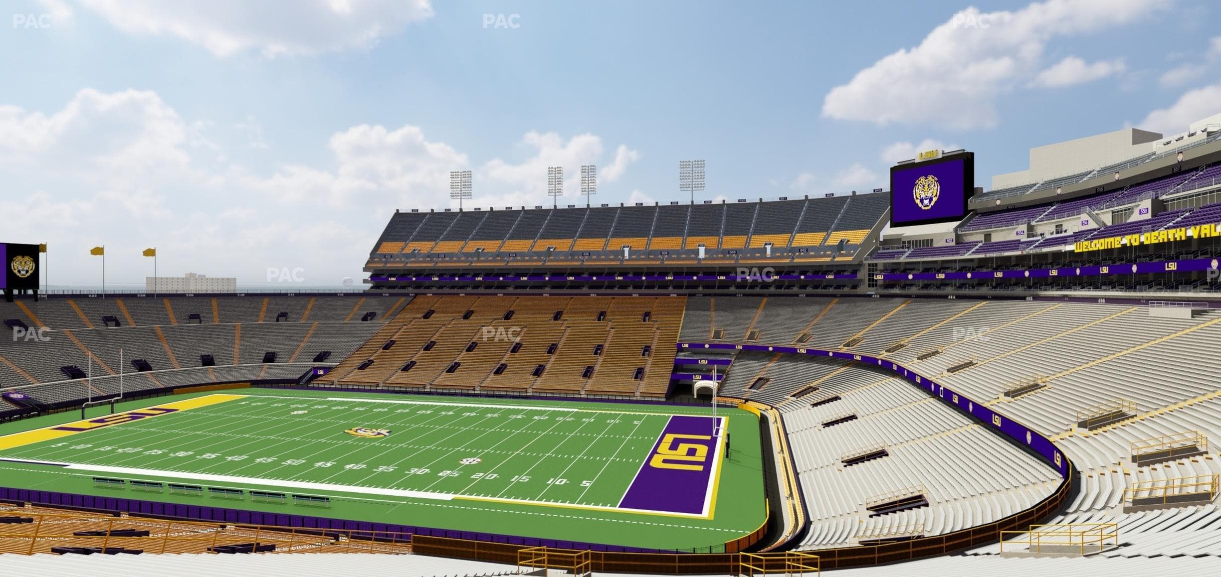 Tiger Stadium - Section Club 103 Seat View