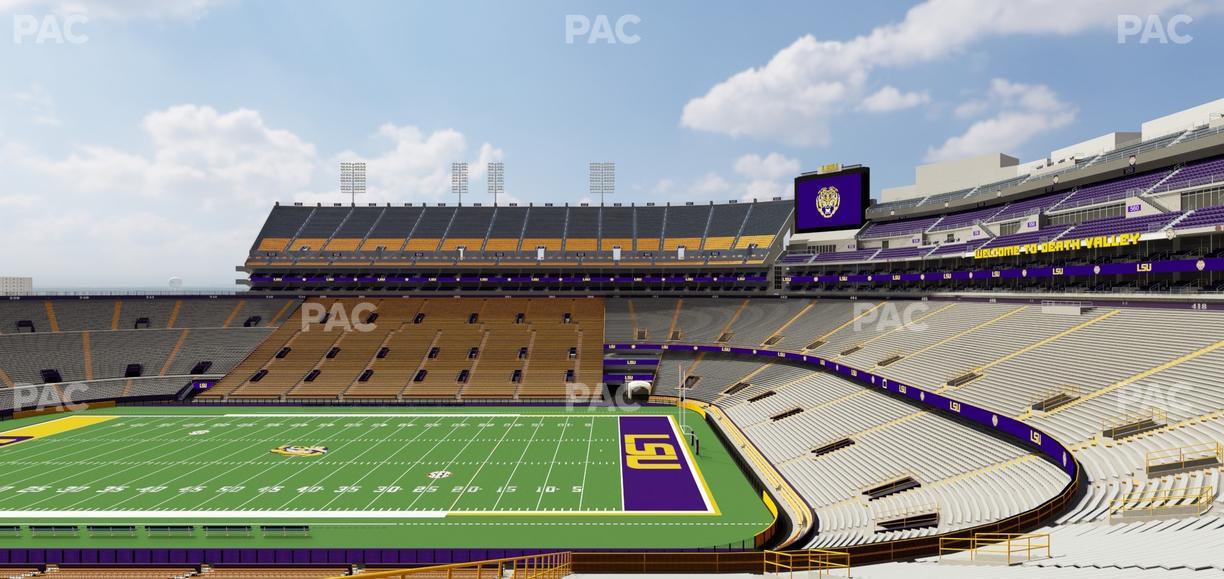 Tiger Stadium - Section Club 104 Seat View