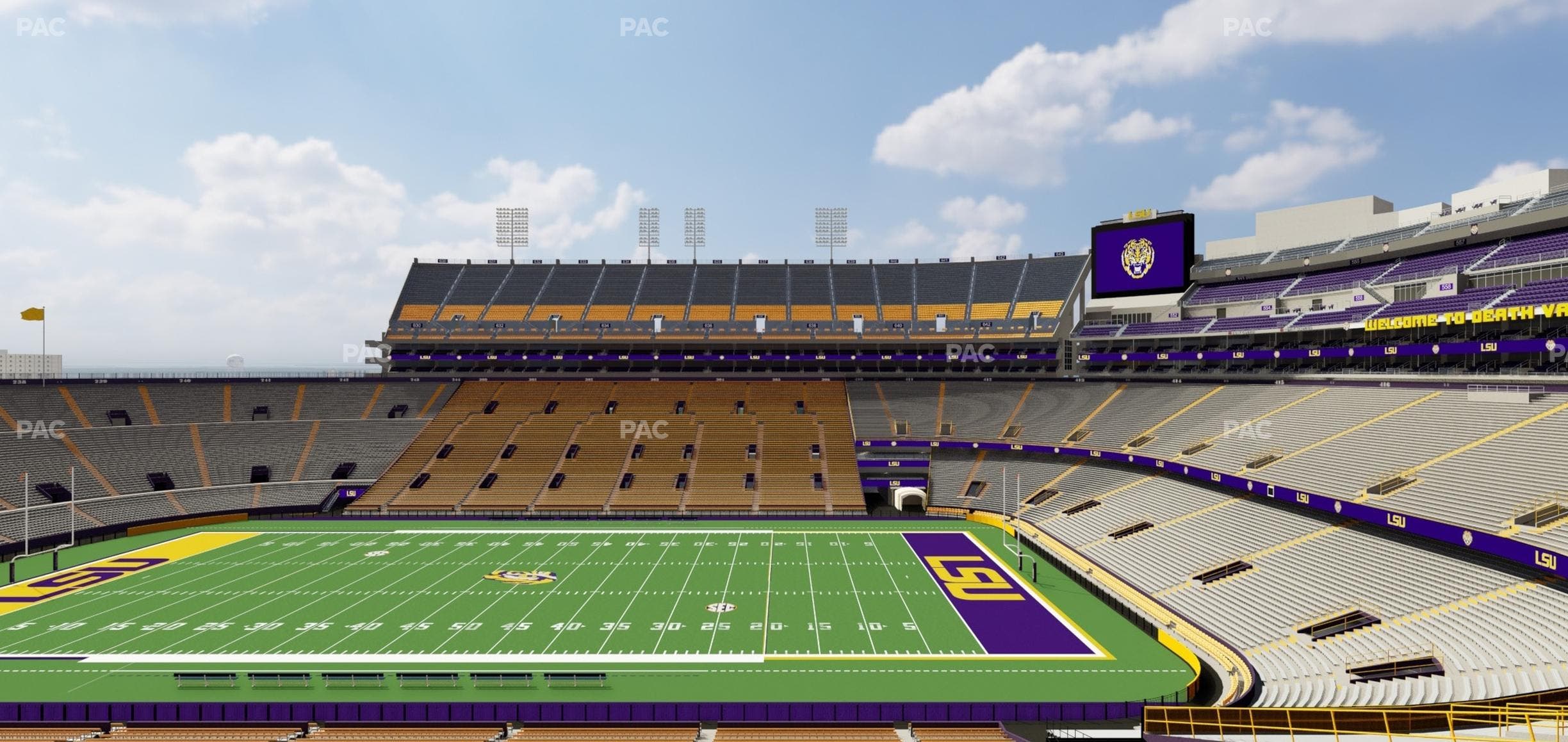 Tiger Stadium - Section Club 105 Seat View