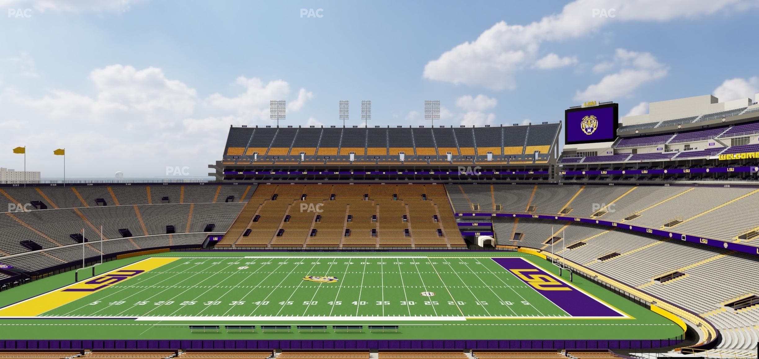 Tiger Stadium - Section Club 106 Seat View