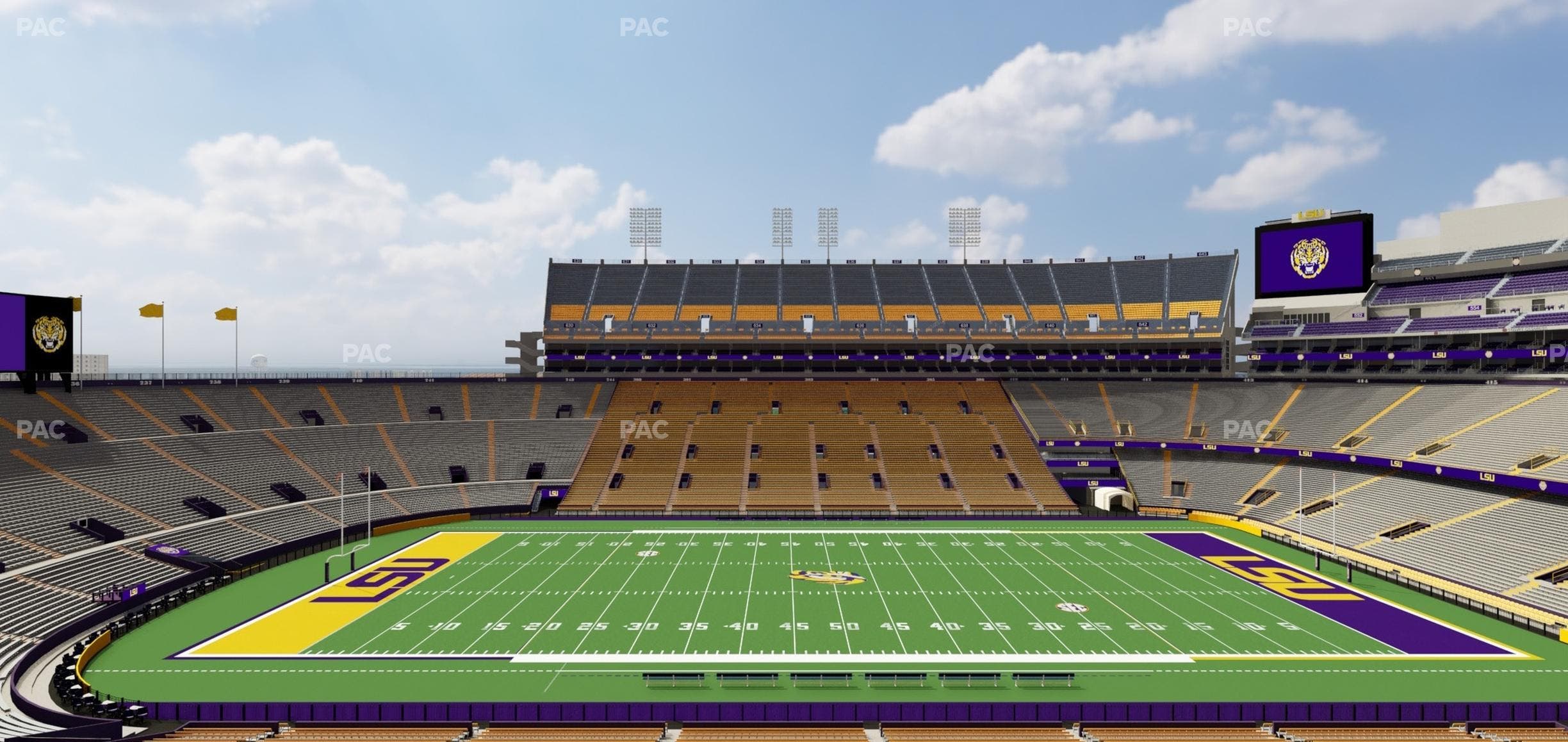 Tiger Stadium - Section Club 107 Seat View