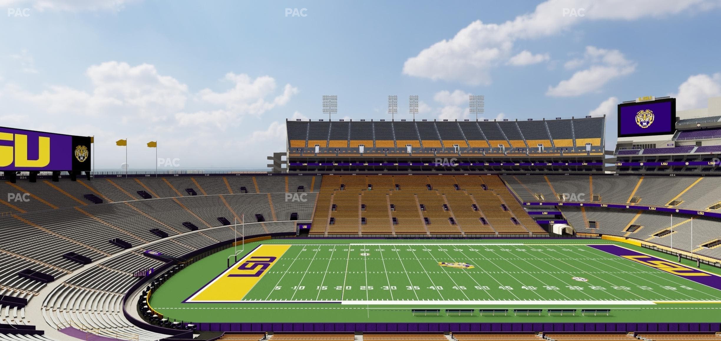 Tiger Stadium - Section Club 108 Seat View