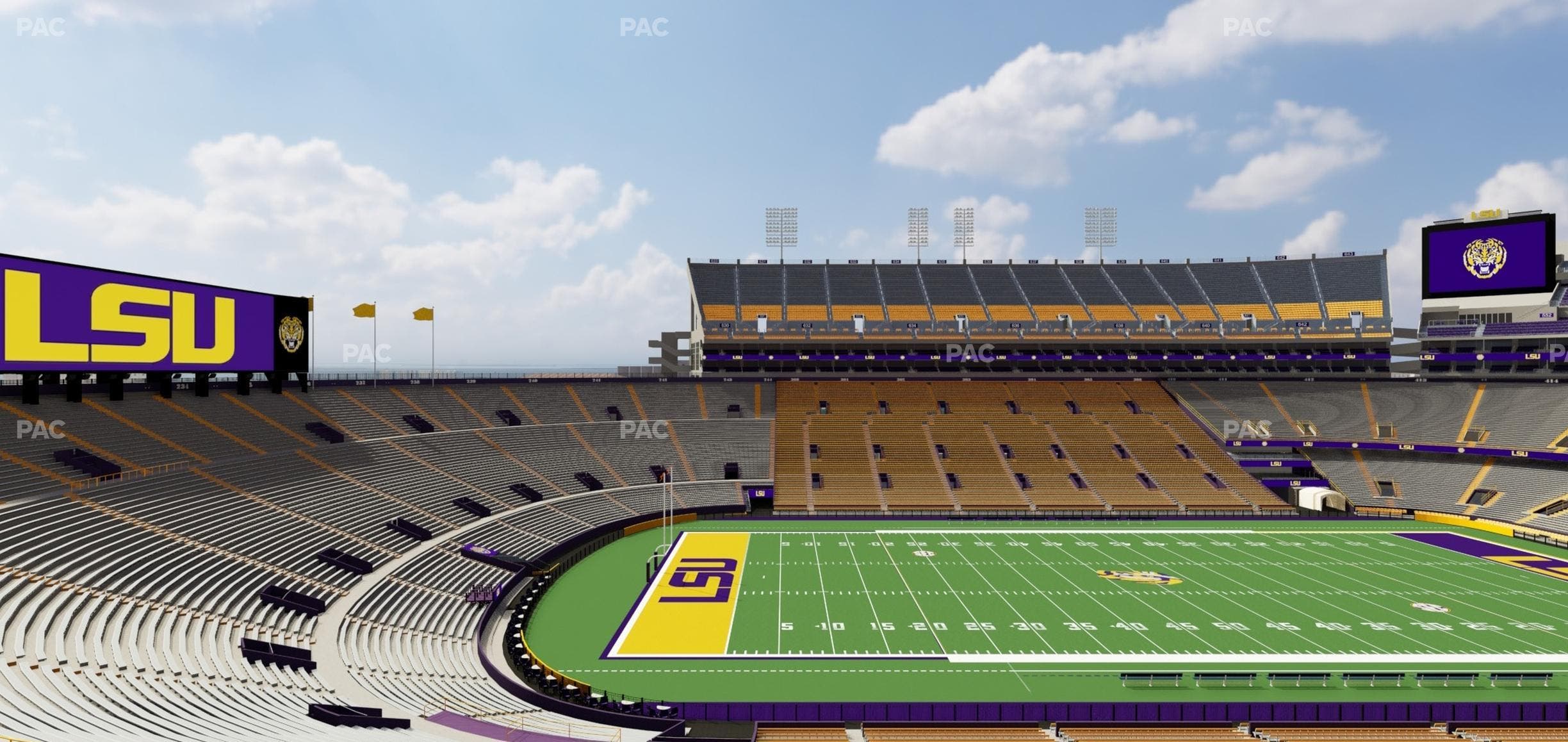 Tiger Stadium - Section Club 109 Seat View