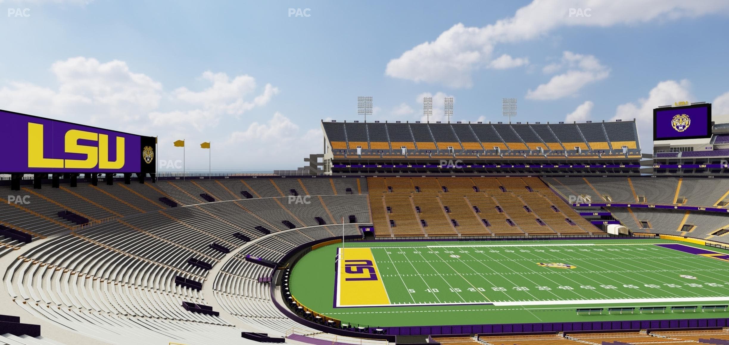 Tiger Stadium - Section Club 110 Seat View