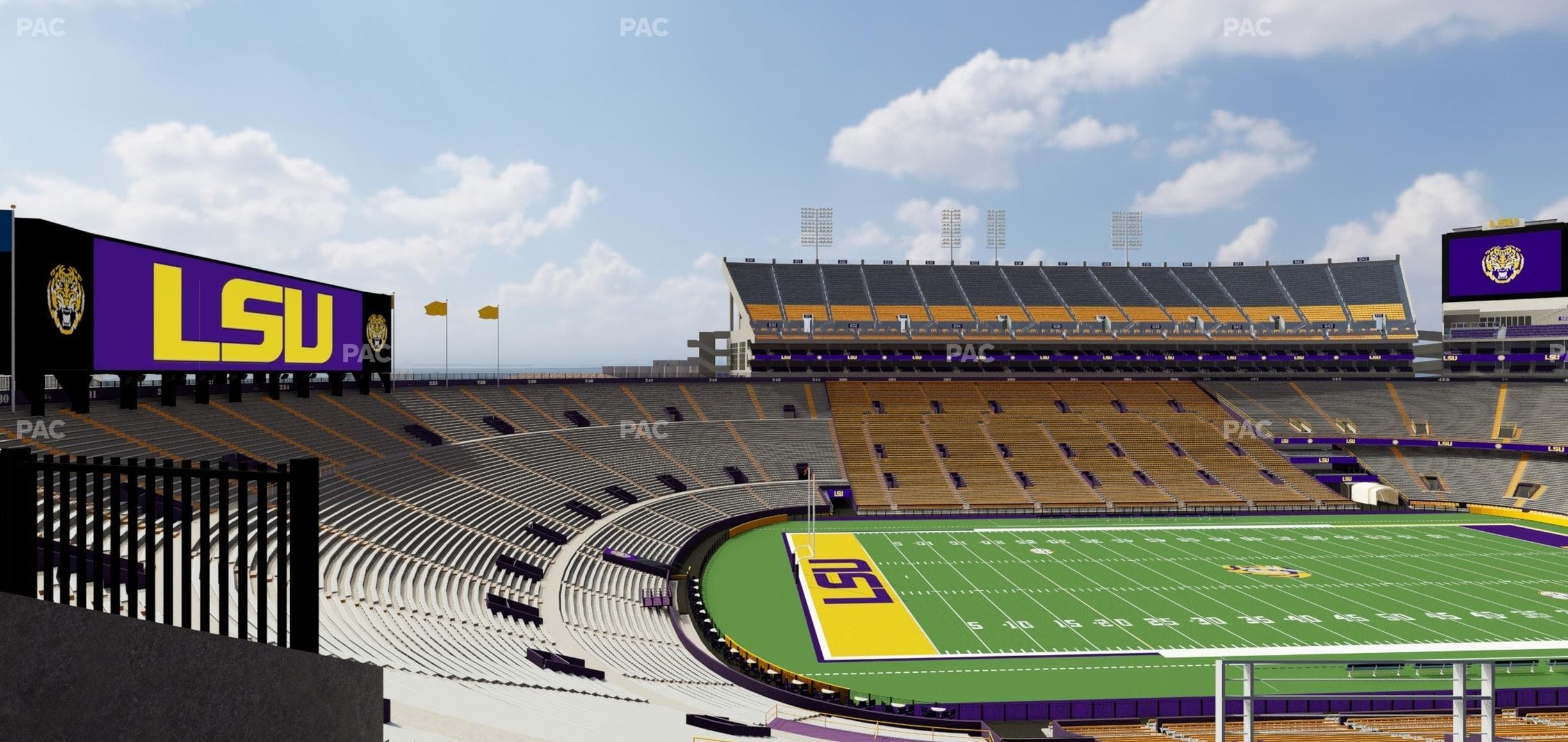 Tiger Stadium - Section Club 111 Seat View
