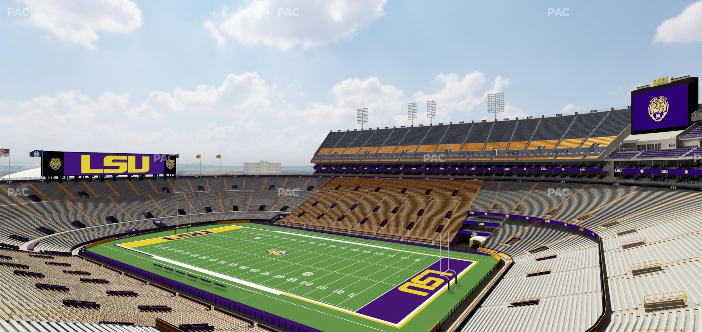 Tiger Stadium - Section Club 201 Seat View