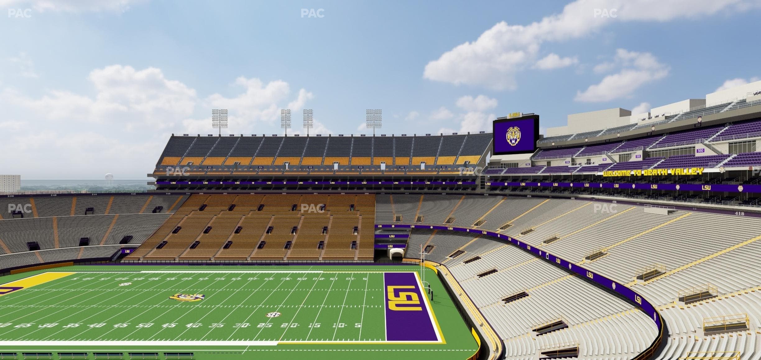 Tiger Stadium - Section Club 204 Seat View