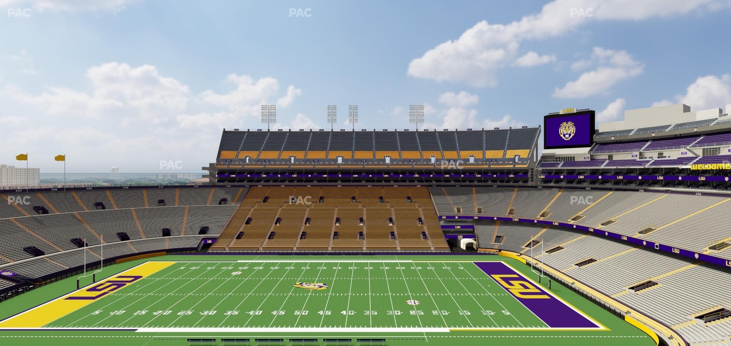 Tiger Stadium - Section Club 206 Seat View