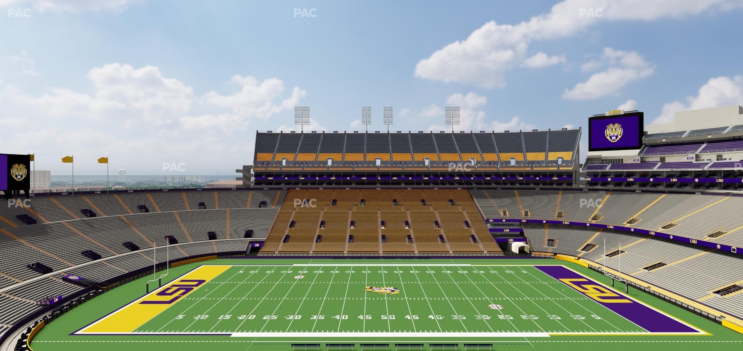 Tiger Stadium - Section Club 207 Seat View