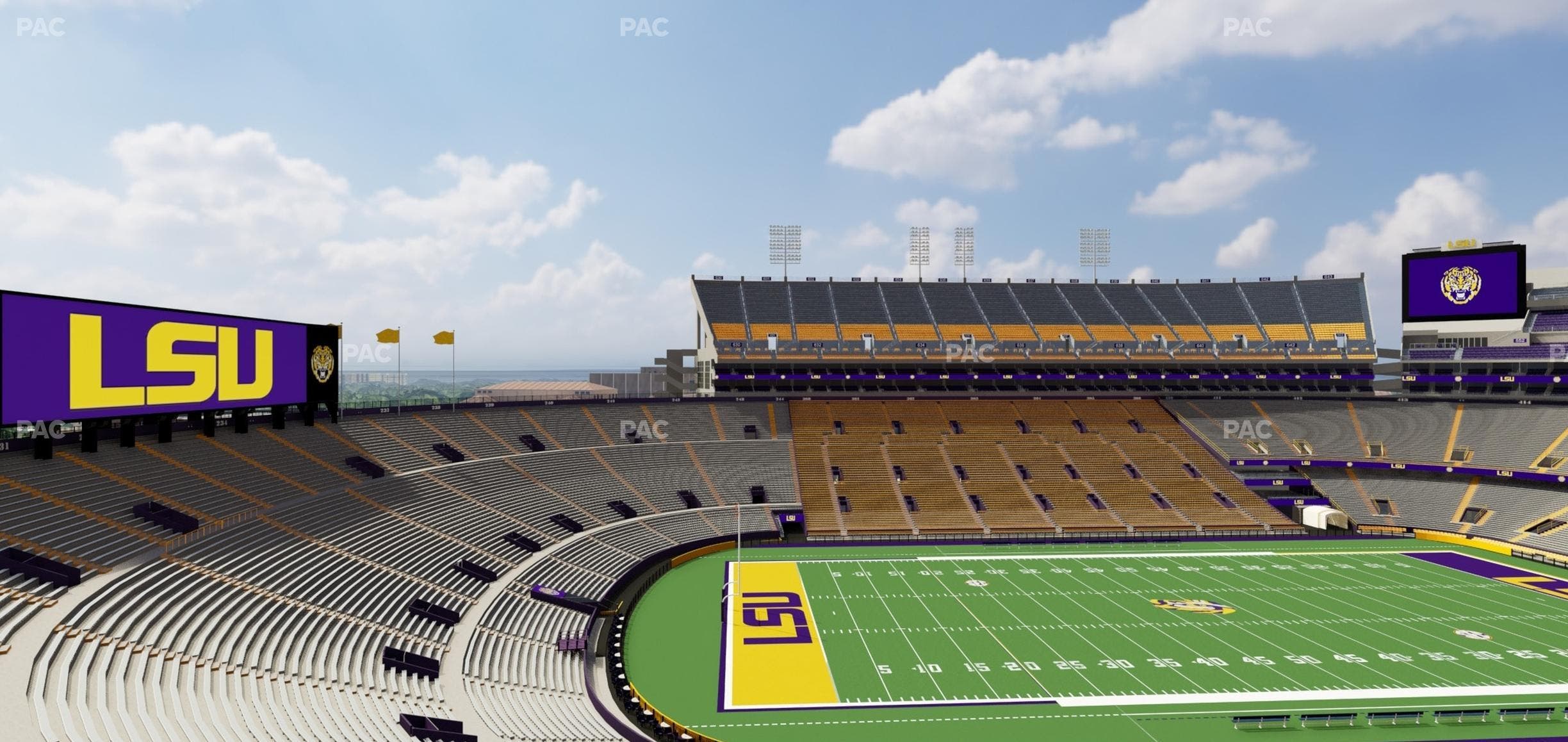 Tiger Stadium - Section Club 210 Seat View