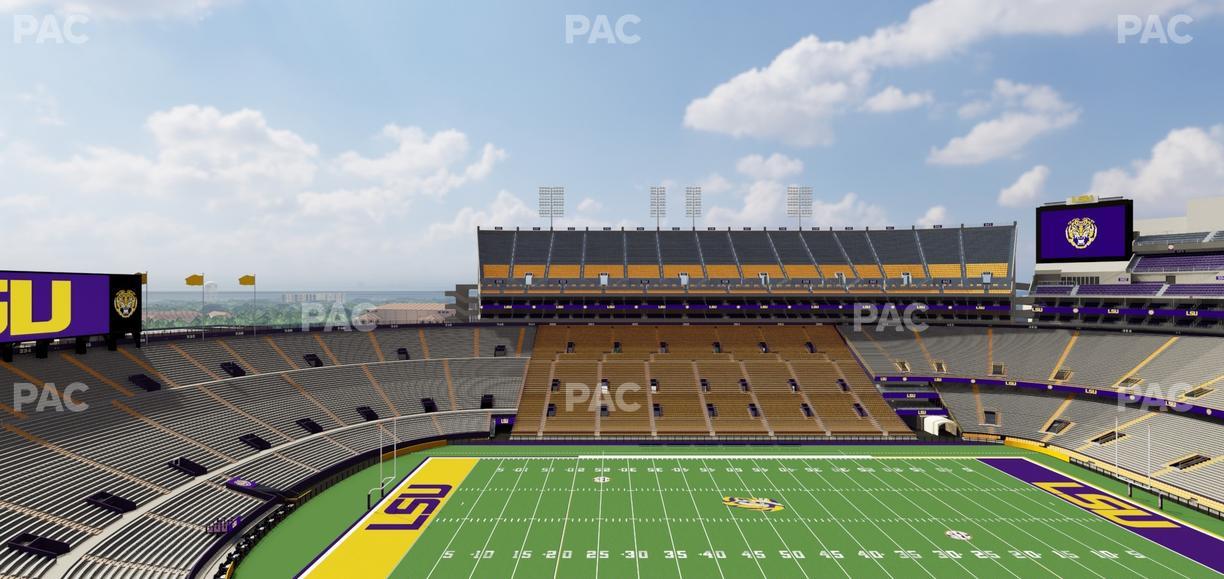 Tiger Stadium - Section Club 308 Seat View