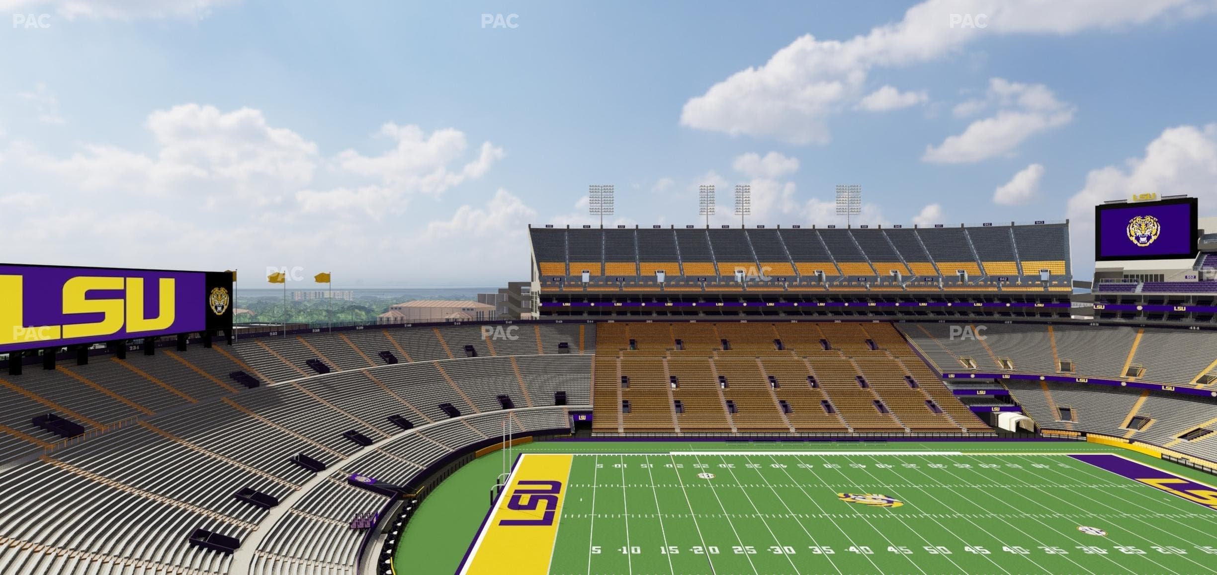 Tiger Stadium - Section Club 309 Seat View