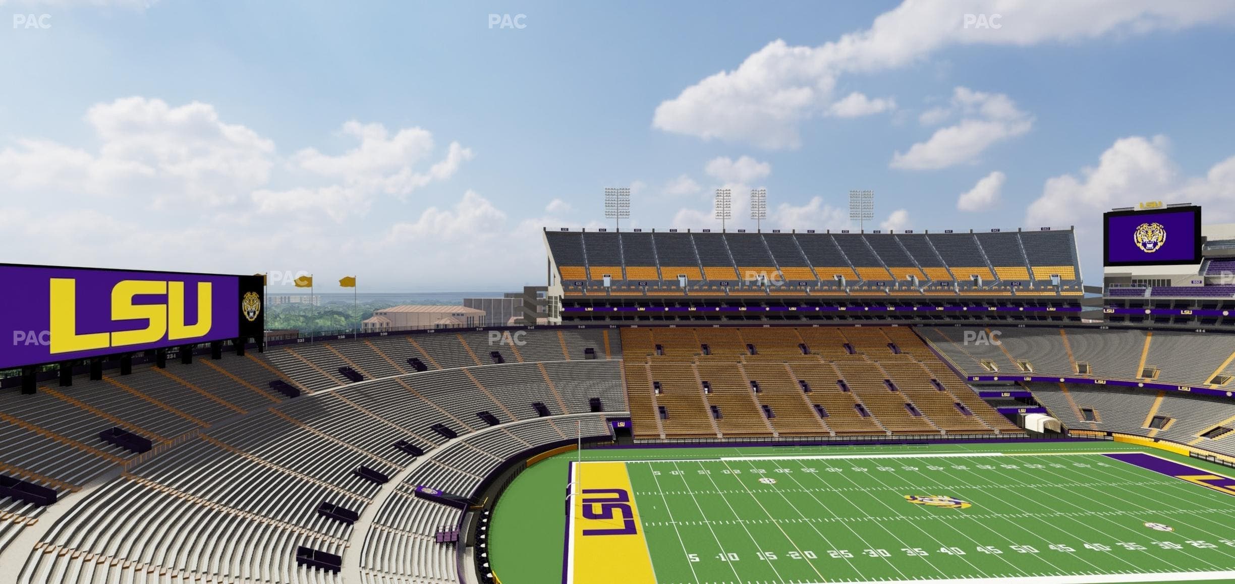 Tiger Stadium - Section Club 310 Seat View