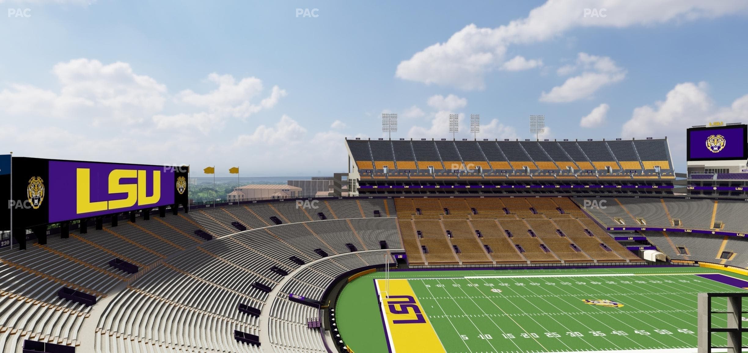 Tiger Stadium - Section Club 311 Seat View