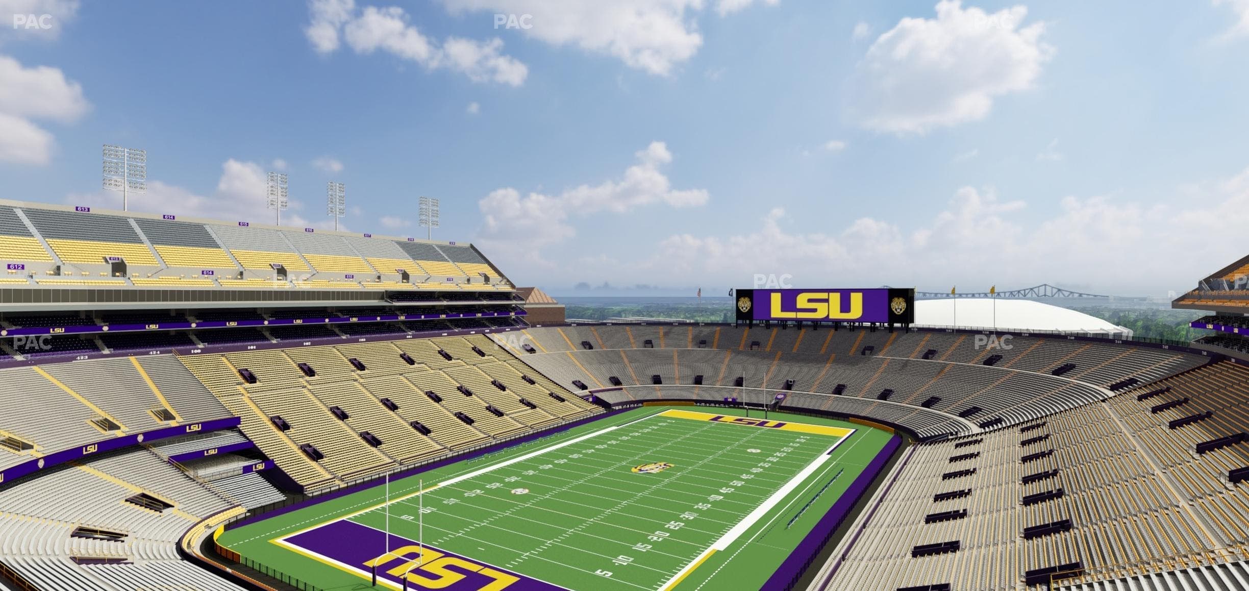Tiger Stadium - Section Club 552 Seat View