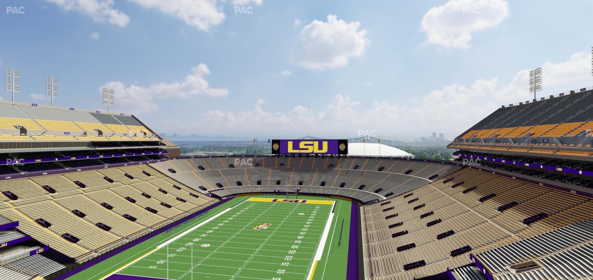 Tiger Stadium - Section Club 554 Seat View