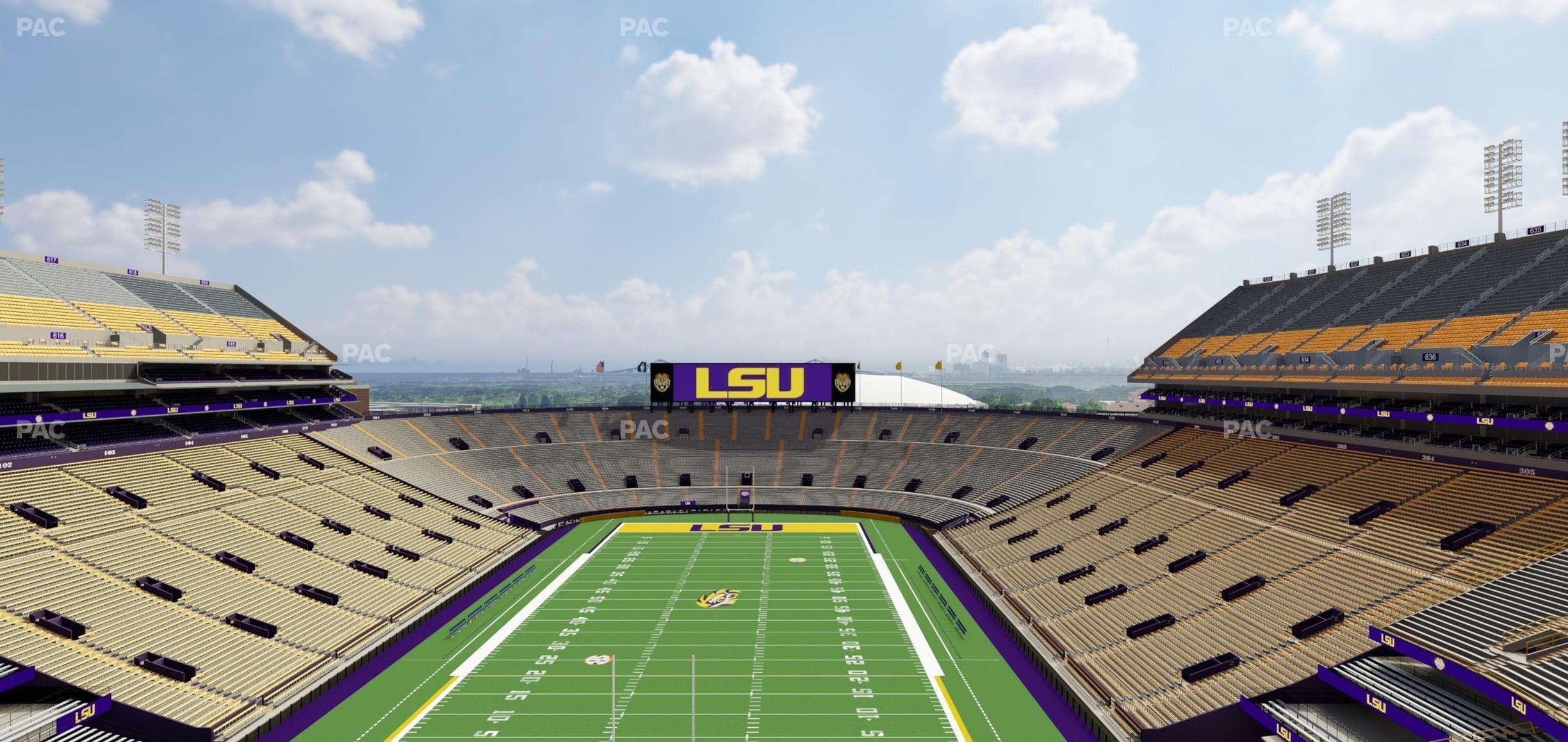 Tiger Stadium - Section Club 558 Seat View