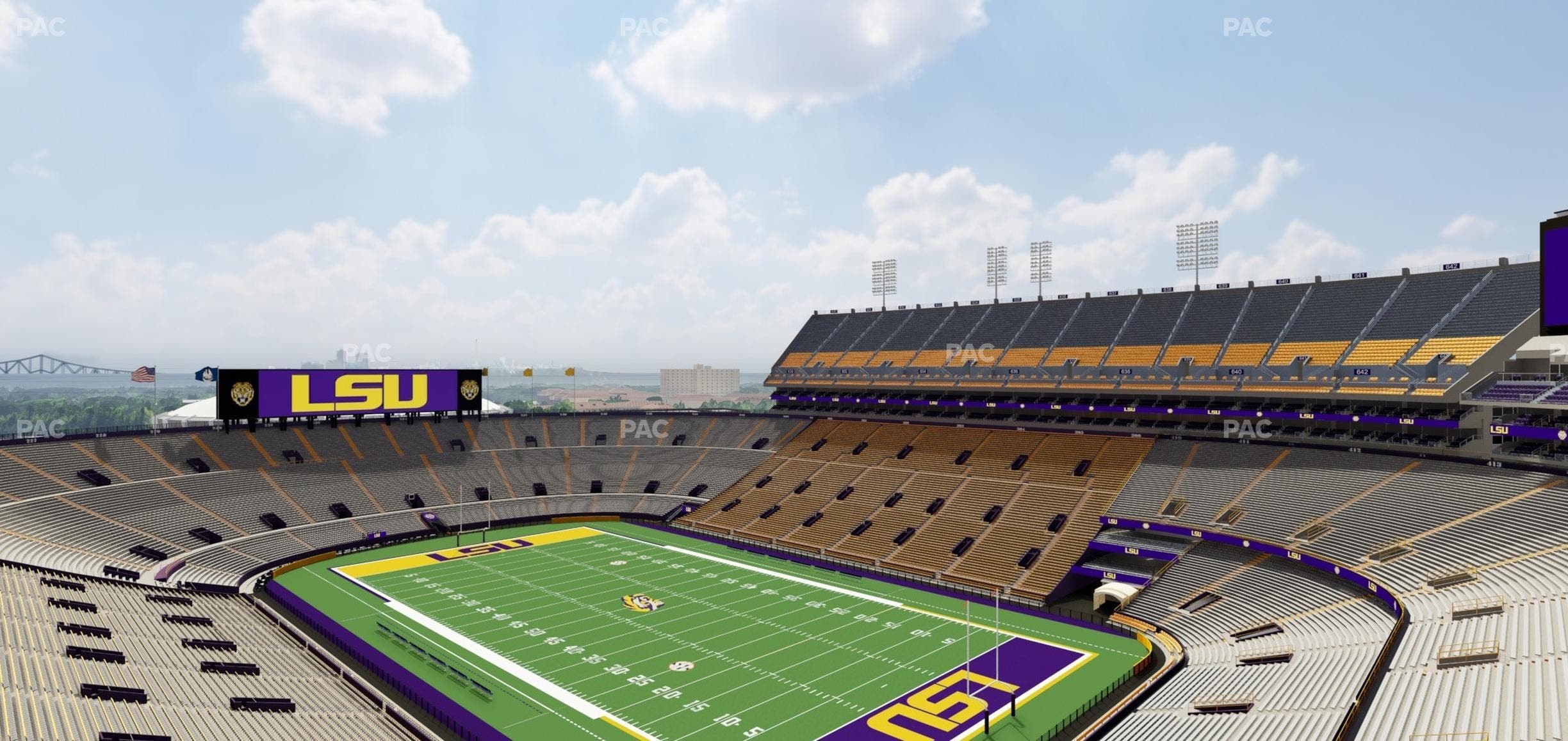 Tiger Stadium - Section Club 568 Seat View