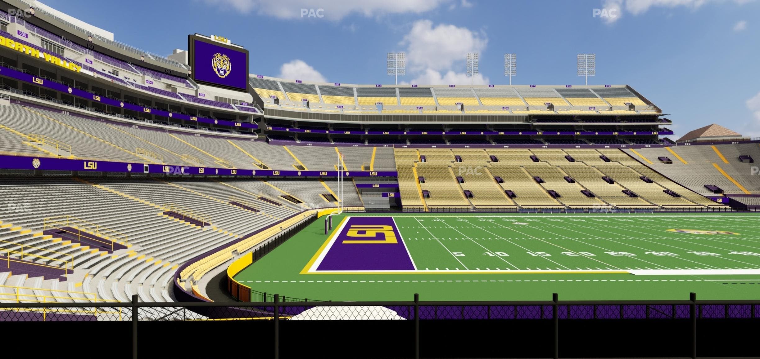 Tiger Stadium - Section East Bleachers 3 Seat View