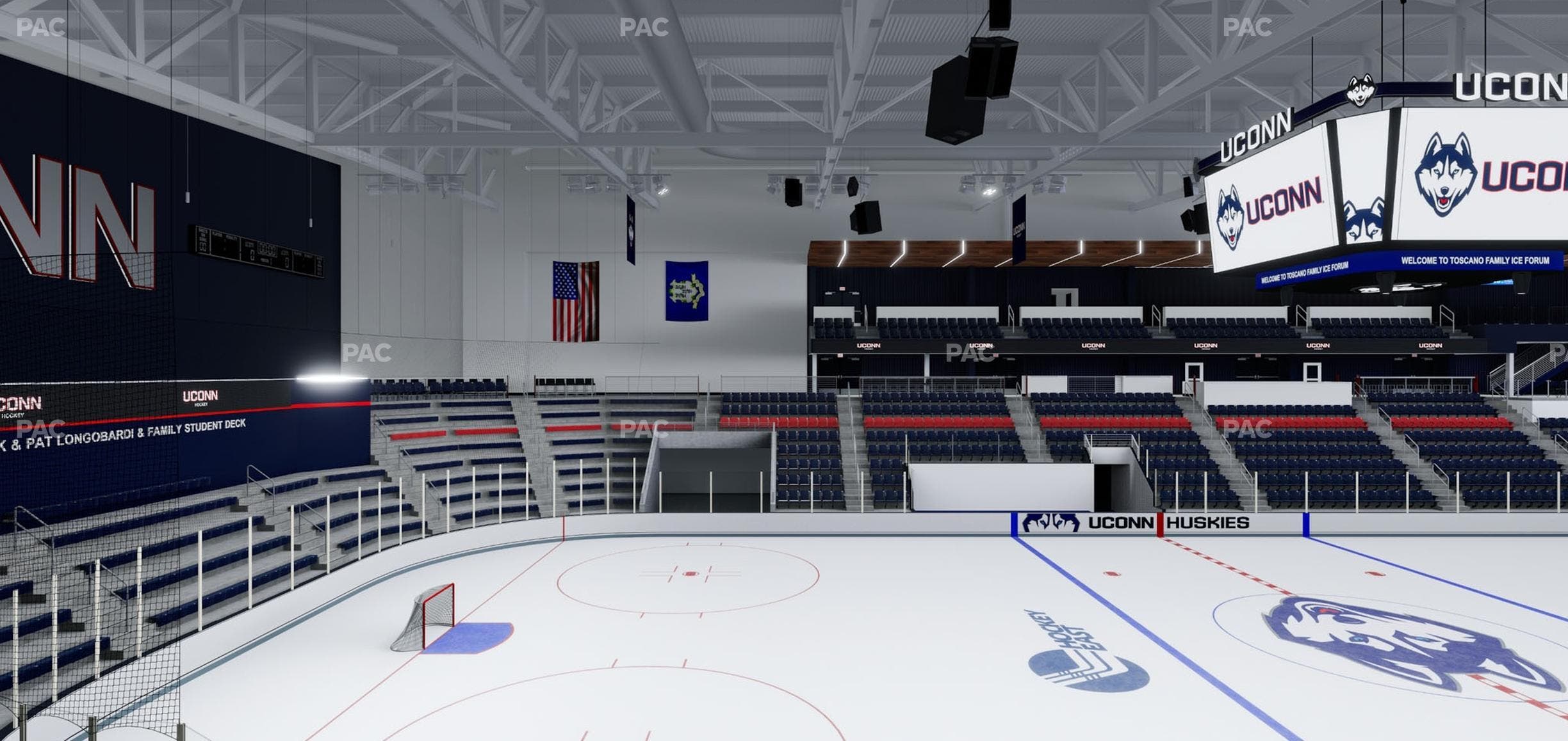 Toscano Family Ice Forum - Section 103 Seat View