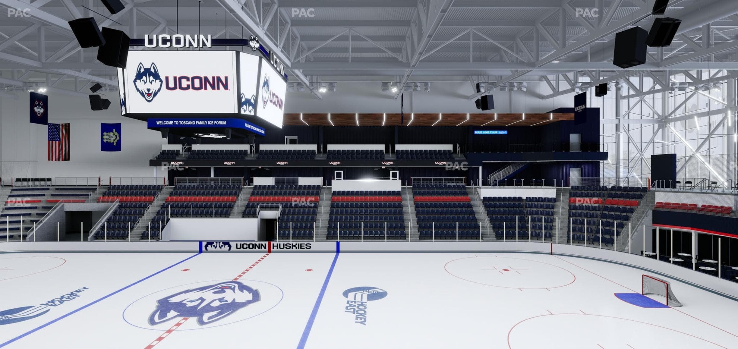 Toscano Family Ice Forum - Section 124 Seat View