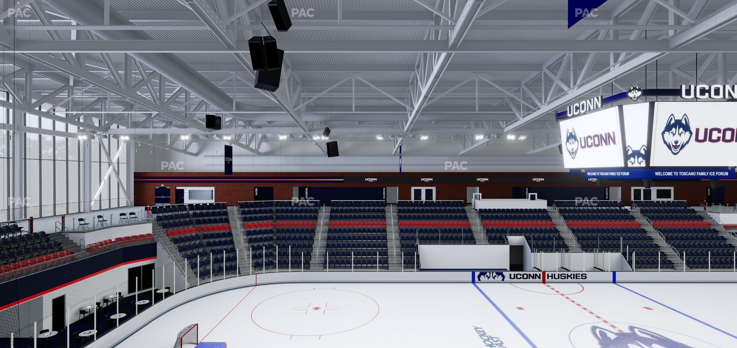 Toscano Family Ice Forum - Section Club Section 1 Seat View