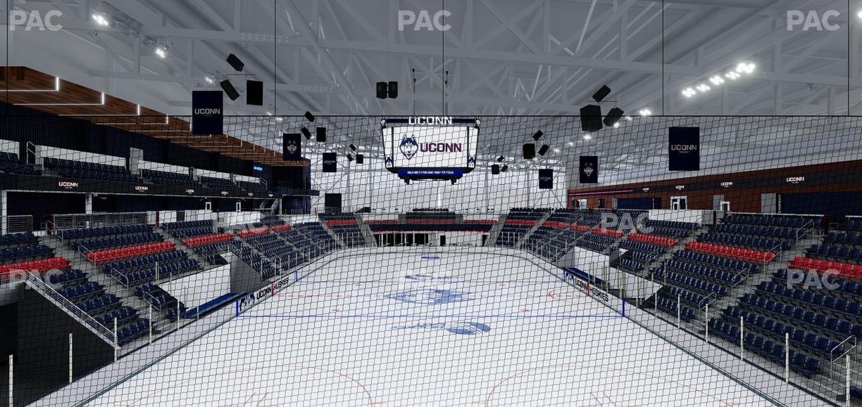 Toscano Family Ice Forum - Section Student Deck Seat View