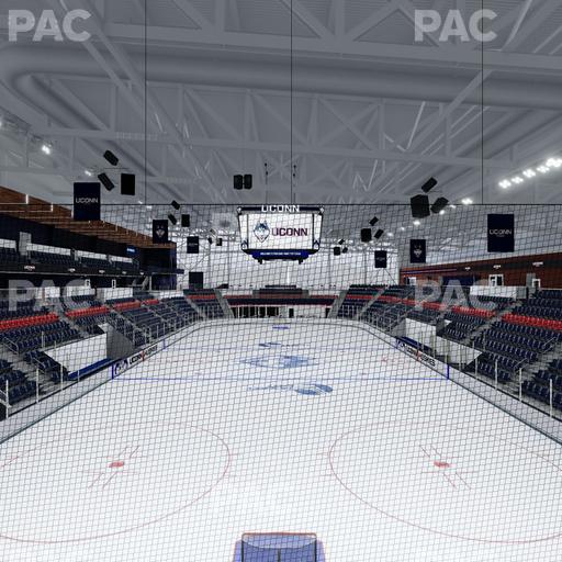 Toscano Family Ice Forum - Section Student Deck Seat View