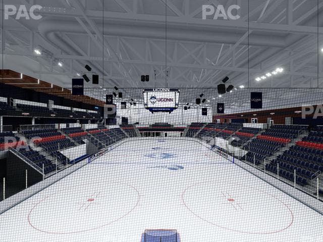 Toscano Family Ice Forum - Section Student Deck Seat View