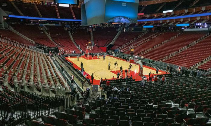 Toyota Center - Section 102 Seat View