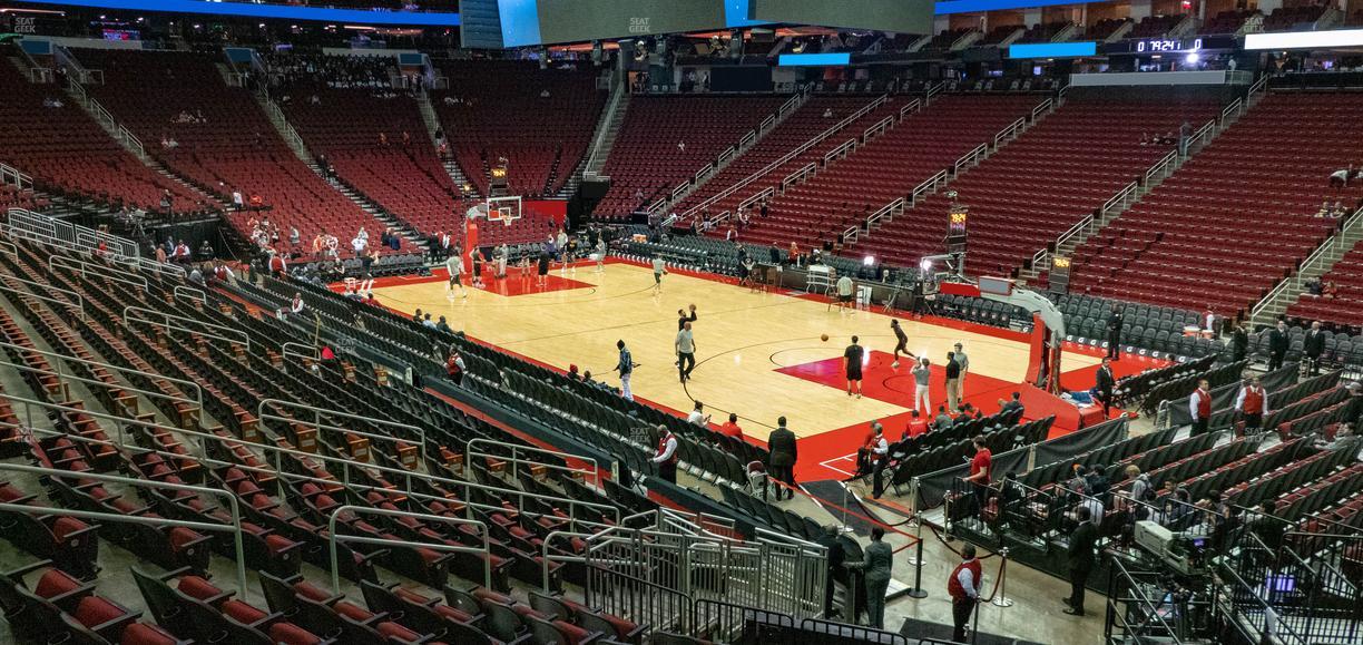 Toyota Center - Section 103 Seat View