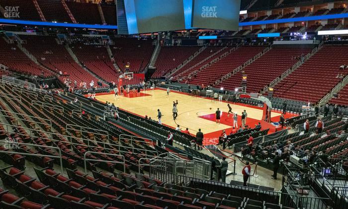 Toyota Center - Section 103 Seat View