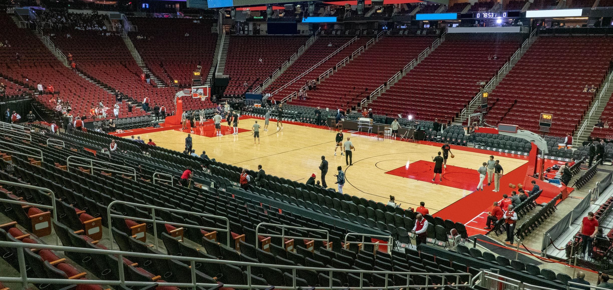 Toyota Center - Section 104 Seat View