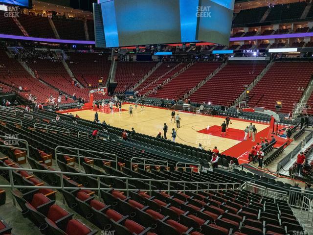 Toyota Center - Section 104 Seat View
