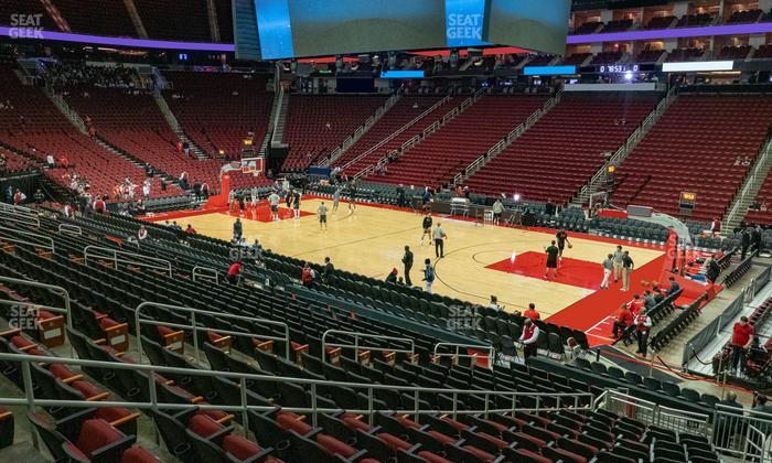 Toyota Center - Section 104 Seat View