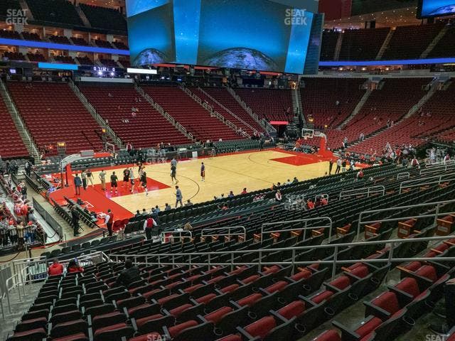 Toyota Center - Section 110 Seat View