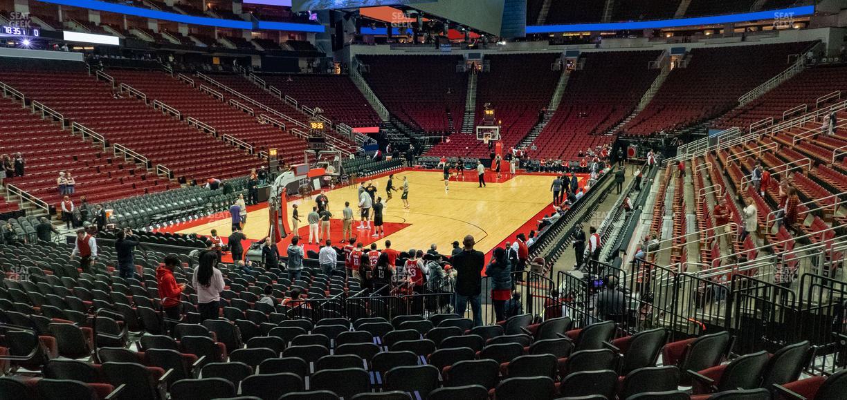 Toyota Center - Section 112 Seat View