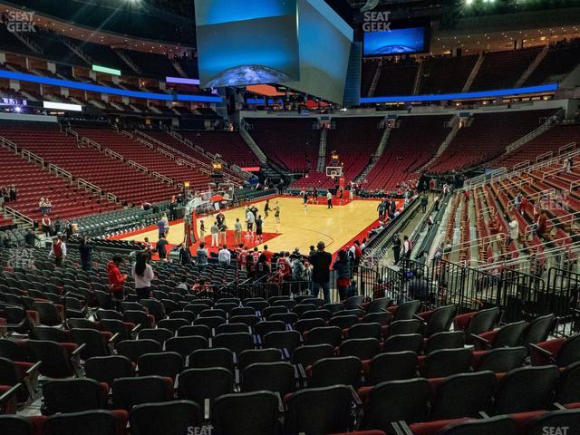 Toyota Center - Section 112 Seat View