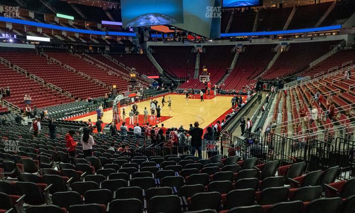 Toyota Center - Section 112 Seat View